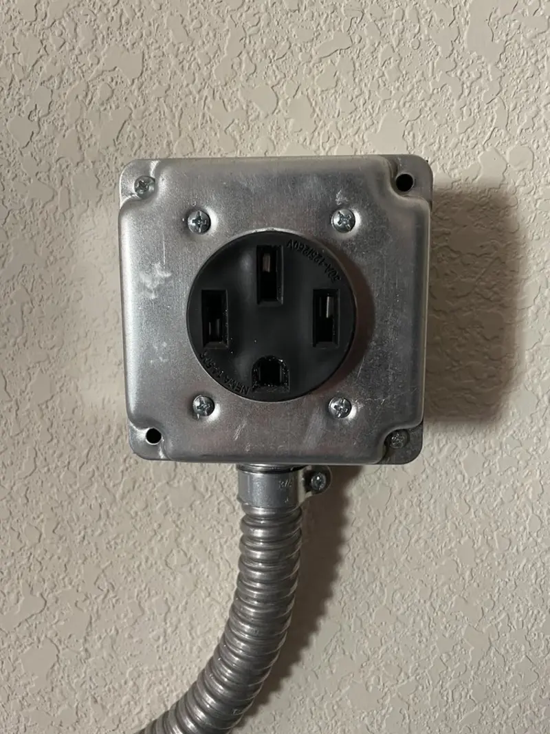 NEMA 14-50 outlet installed for Electrical Panel Upgrade in Delanco